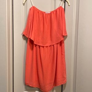 Strapless mini dress